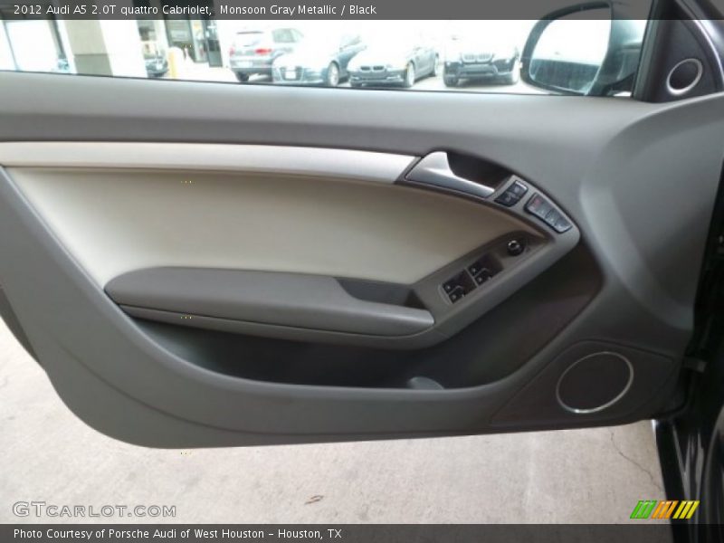 Monsoon Gray Metallic / Black 2012 Audi A5 2.0T quattro Cabriolet