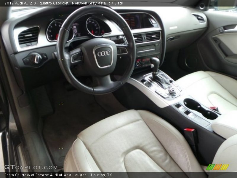 Monsoon Gray Metallic / Black 2012 Audi A5 2.0T quattro Cabriolet