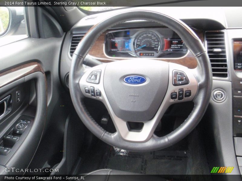 Sterling Gray / Charcoal Black 2014 Ford Taurus Limited