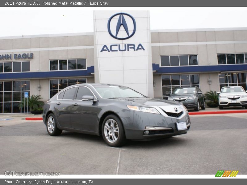 Polished Metal Metallic / Taupe Gray 2011 Acura TL 3.5
