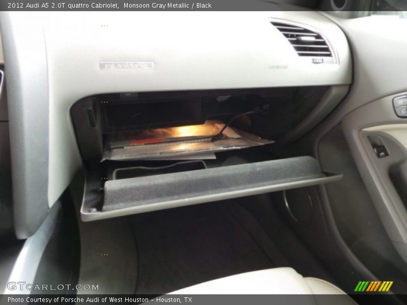 Monsoon Gray Metallic / Black 2012 Audi A5 2.0T quattro Cabriolet