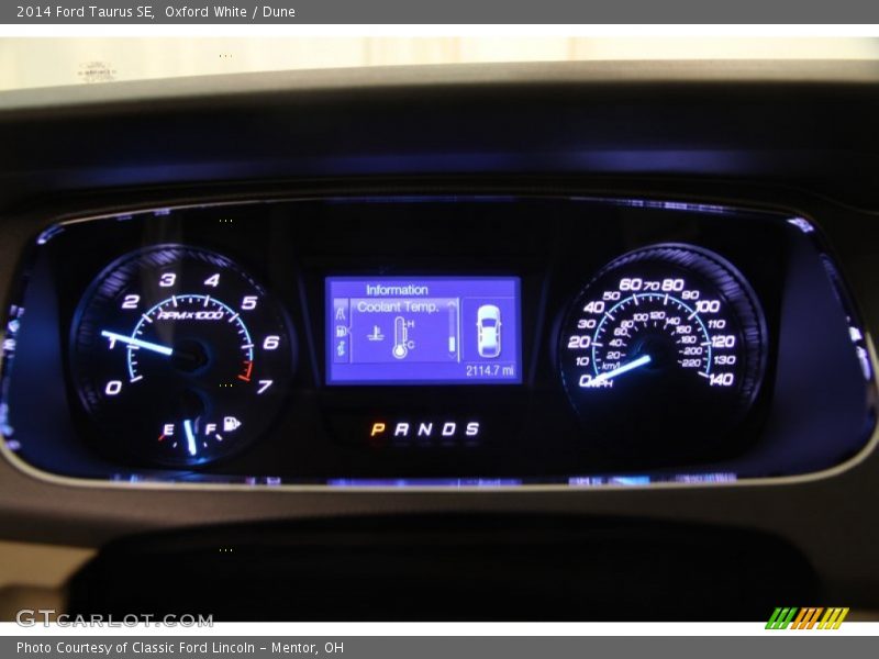  2014 Taurus SE SE Gauges