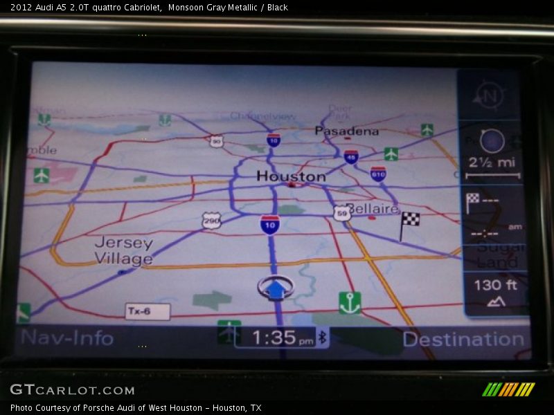 Monsoon Gray Metallic / Black 2012 Audi A5 2.0T quattro Cabriolet
