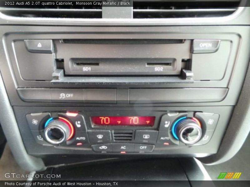 Monsoon Gray Metallic / Black 2012 Audi A5 2.0T quattro Cabriolet