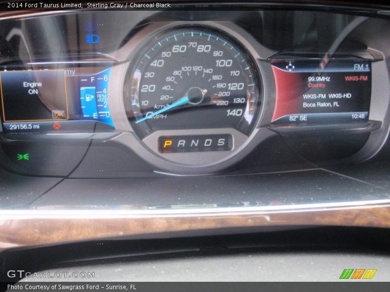 Sterling Gray / Charcoal Black 2014 Ford Taurus Limited