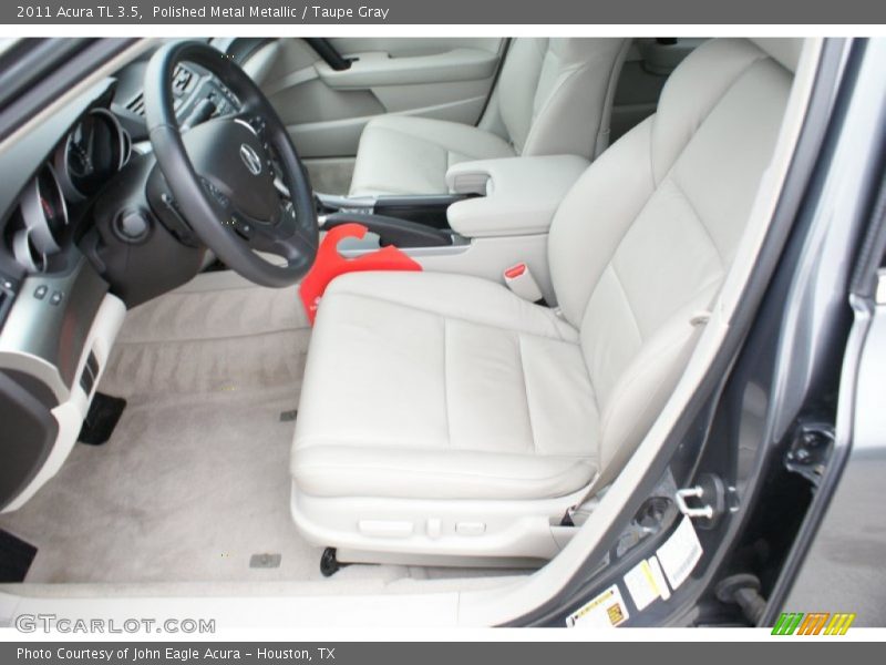 Polished Metal Metallic / Taupe Gray 2011 Acura TL 3.5