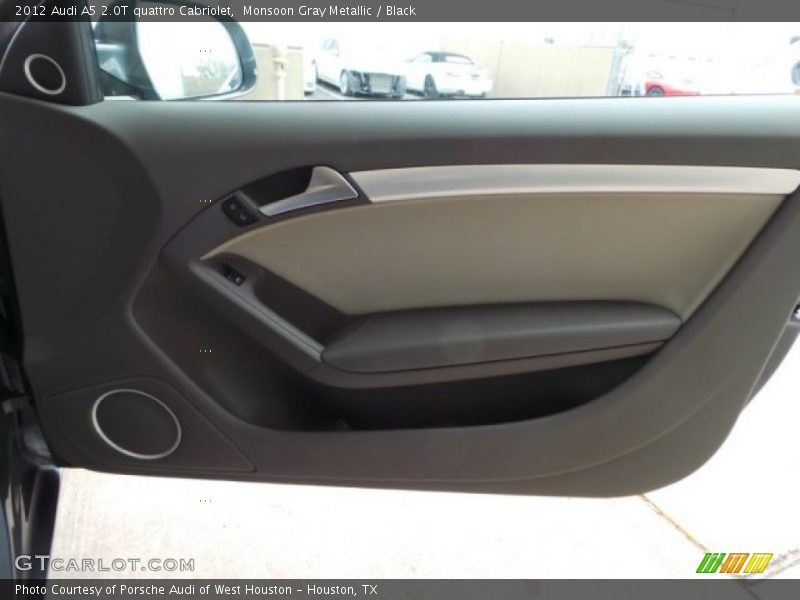 Monsoon Gray Metallic / Black 2012 Audi A5 2.0T quattro Cabriolet