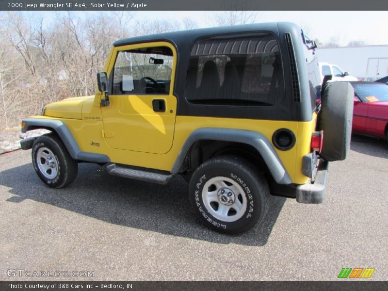 Solar Yellow / Agate 2000 Jeep Wrangler SE 4x4