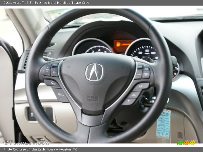 Polished Metal Metallic / Taupe Gray 2011 Acura TL 3.5