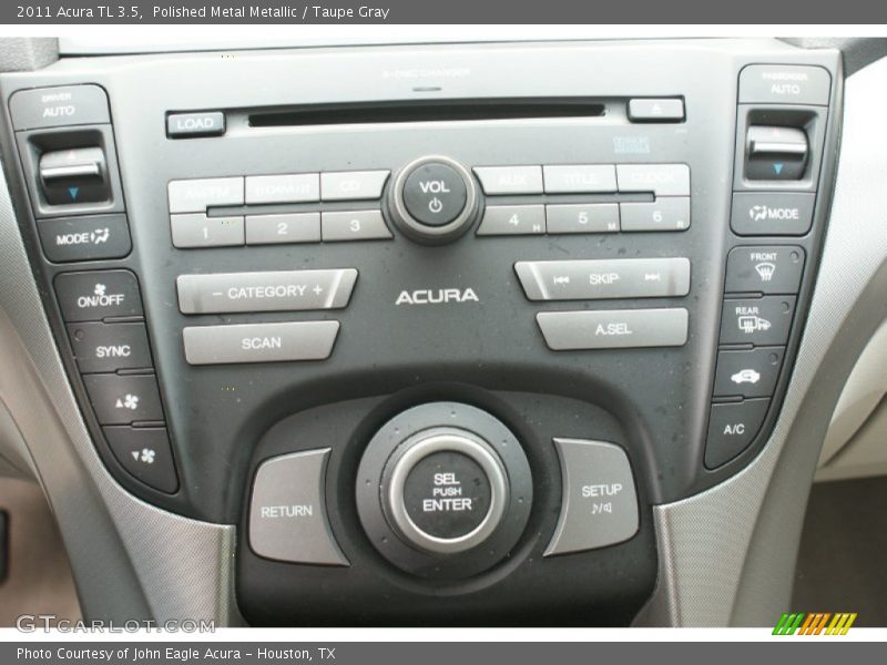 Polished Metal Metallic / Taupe Gray 2011 Acura TL 3.5