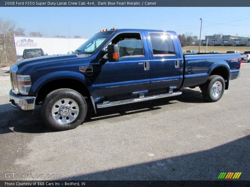  2008 F350 Super Duty Lariat Crew Cab 4x4 Dark Blue Pearl Metallic
