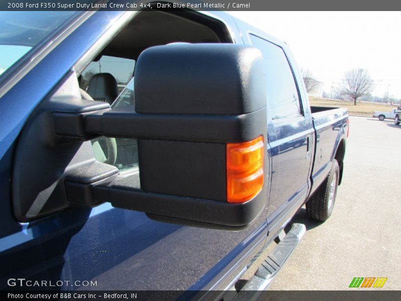 Dark Blue Pearl Metallic / Camel 2008 Ford F350 Super Duty Lariat Crew Cab 4x4