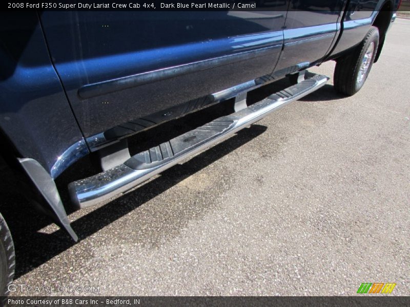 Dark Blue Pearl Metallic / Camel 2008 Ford F350 Super Duty Lariat Crew Cab 4x4