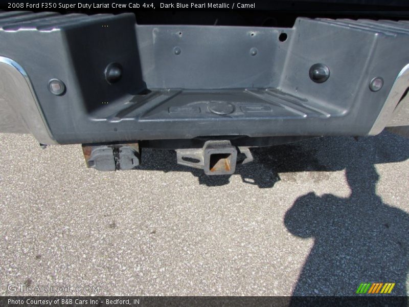 Dark Blue Pearl Metallic / Camel 2008 Ford F350 Super Duty Lariat Crew Cab 4x4