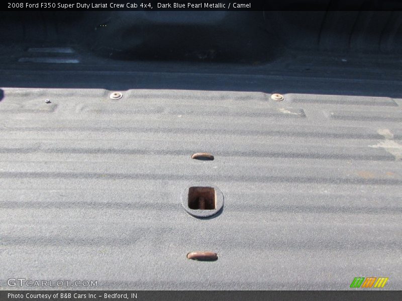 Dark Blue Pearl Metallic / Camel 2008 Ford F350 Super Duty Lariat Crew Cab 4x4