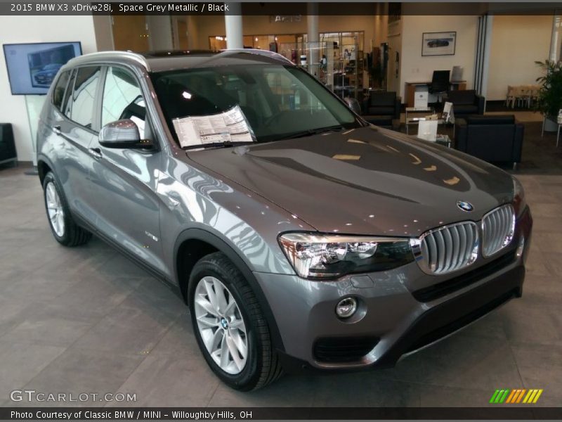 Space Grey Metallic / Black 2015 BMW X3 xDrive28i