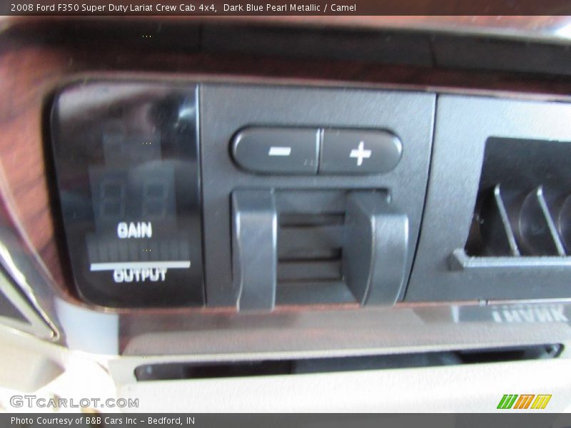 Dark Blue Pearl Metallic / Camel 2008 Ford F350 Super Duty Lariat Crew Cab 4x4