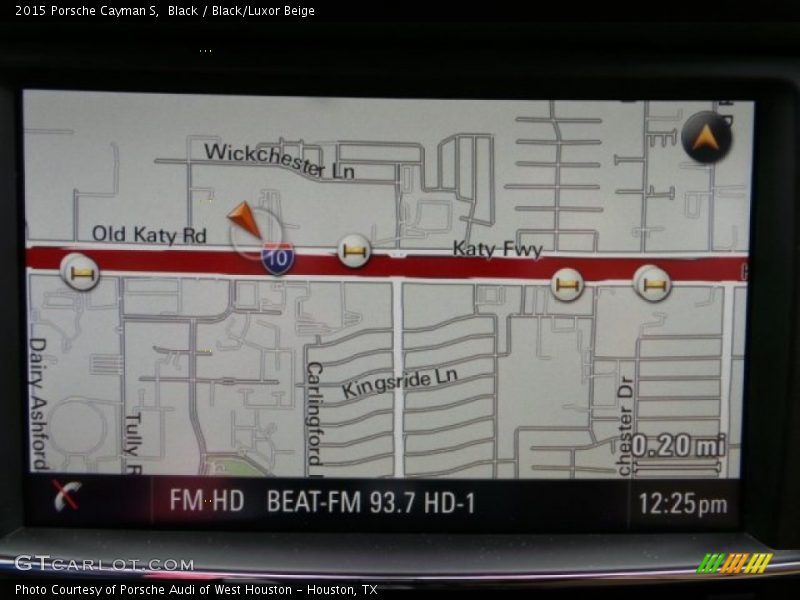 Navigation of 2015 Cayman S