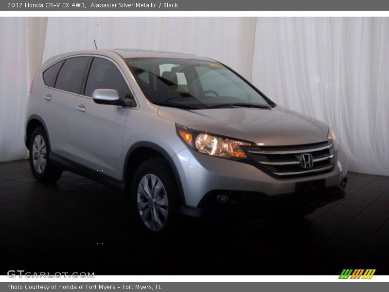 Alabaster Silver Metallic / Black 2012 Honda CR-V EX 4WD