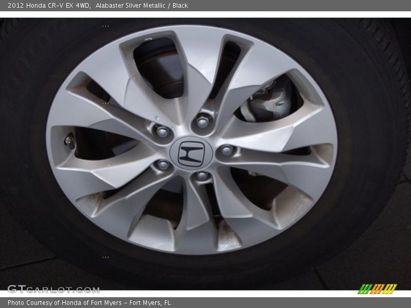 Alabaster Silver Metallic / Black 2012 Honda CR-V EX 4WD