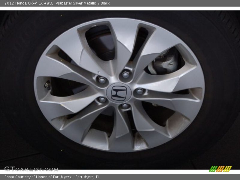Alabaster Silver Metallic / Black 2012 Honda CR-V EX 4WD