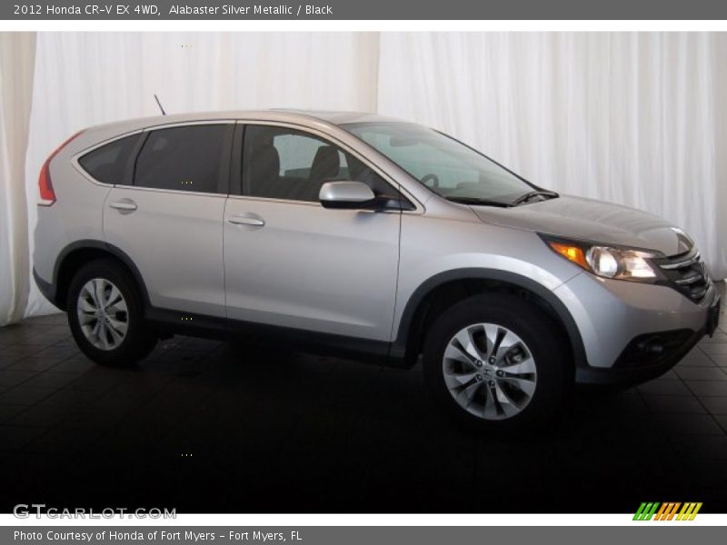 Alabaster Silver Metallic / Black 2012 Honda CR-V EX 4WD