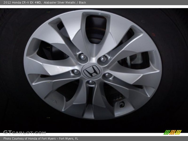 Alabaster Silver Metallic / Black 2012 Honda CR-V EX 4WD