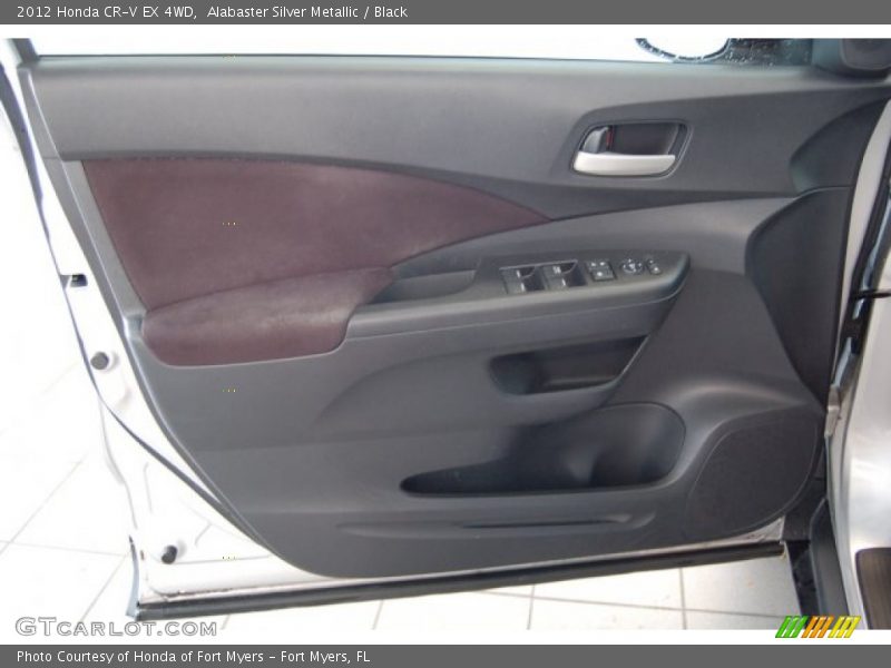 Alabaster Silver Metallic / Black 2012 Honda CR-V EX 4WD