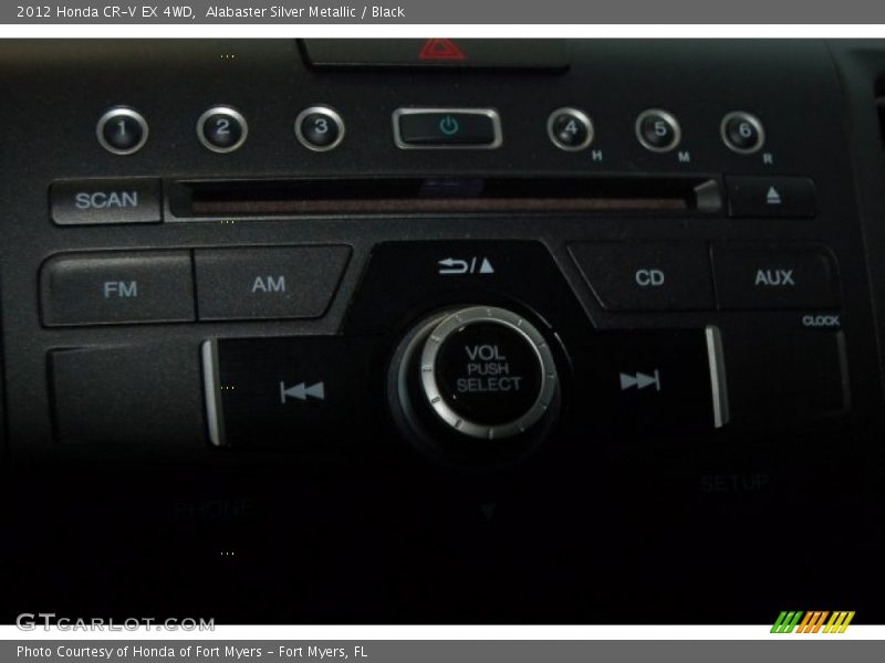 Alabaster Silver Metallic / Black 2012 Honda CR-V EX 4WD