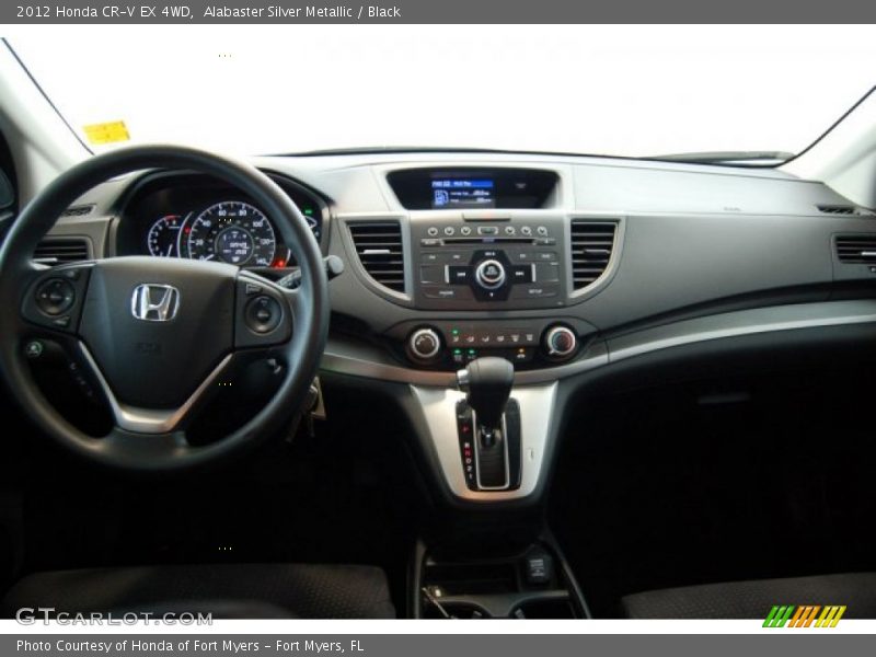Alabaster Silver Metallic / Black 2012 Honda CR-V EX 4WD