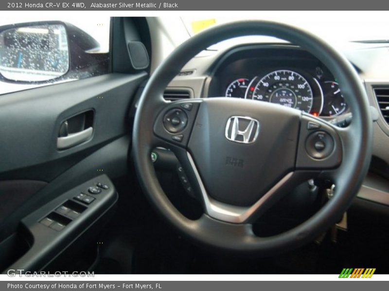 Alabaster Silver Metallic / Black 2012 Honda CR-V EX 4WD