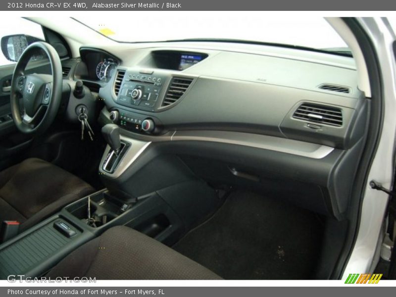 Alabaster Silver Metallic / Black 2012 Honda CR-V EX 4WD