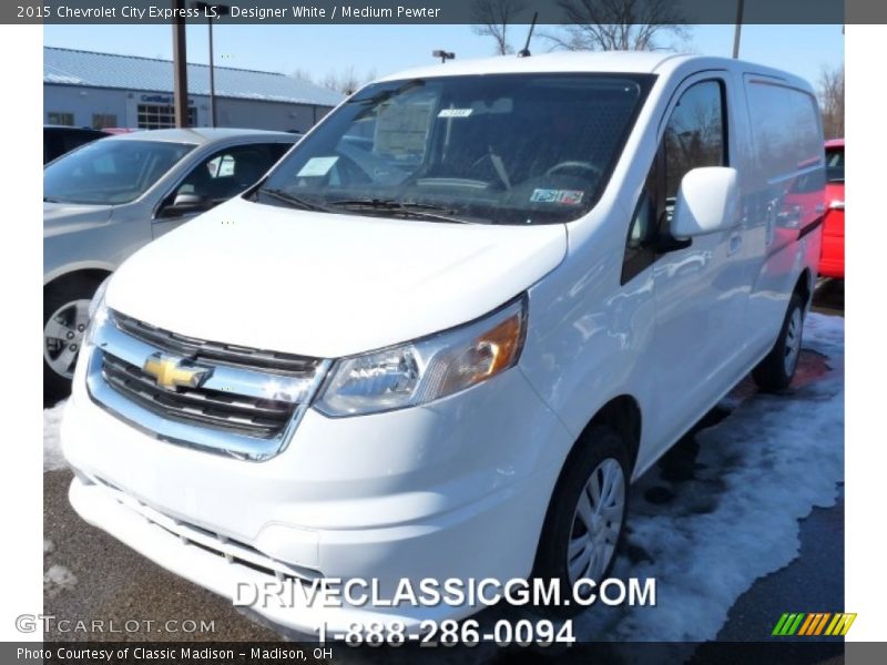 Designer White / Medium Pewter 2015 Chevrolet City Express LS