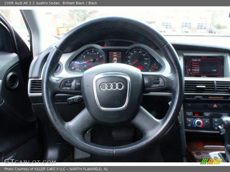 Brilliant Black / Black 2008 Audi A6 3.2 quattro Sedan