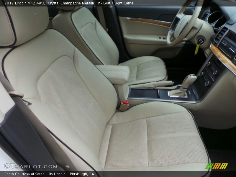 Crystal Champagne Metallic Tri-Coat / Light Camel 2012 Lincoln MKZ AWD