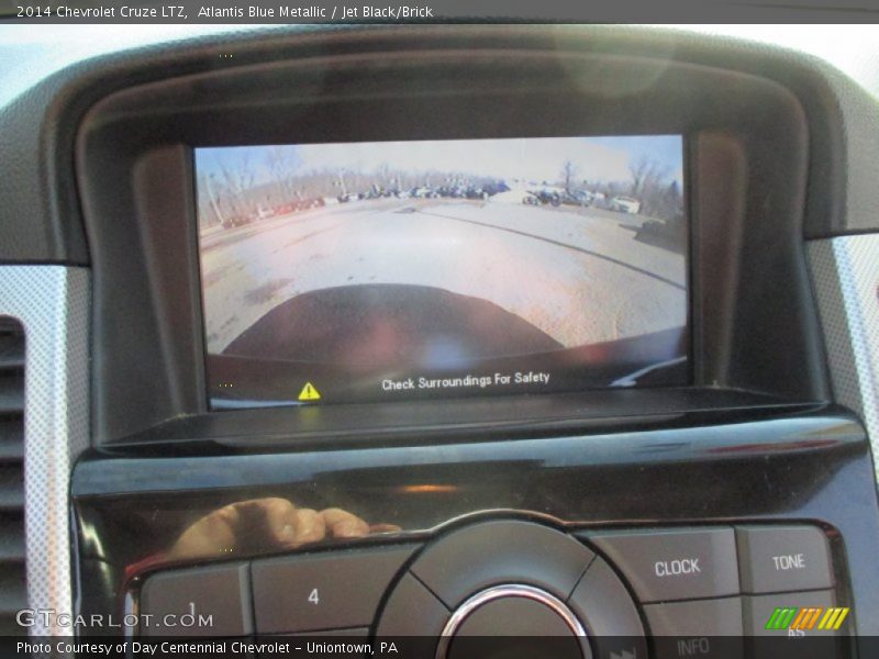 Atlantis Blue Metallic / Jet Black/Brick 2014 Chevrolet Cruze LTZ