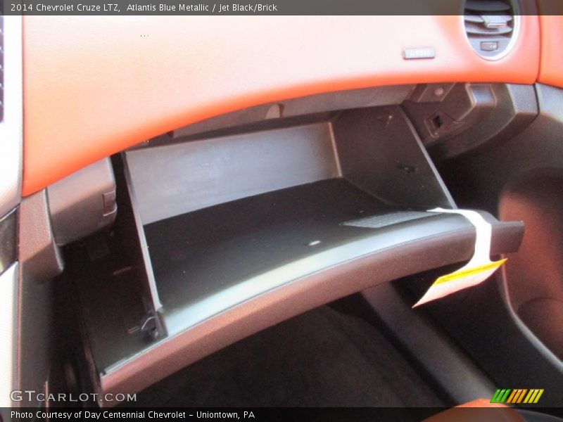 Atlantis Blue Metallic / Jet Black/Brick 2014 Chevrolet Cruze LTZ