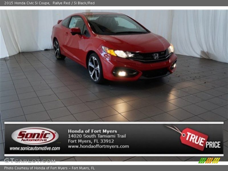 Rallye Red / Si Black/Red 2015 Honda Civic Si Coupe