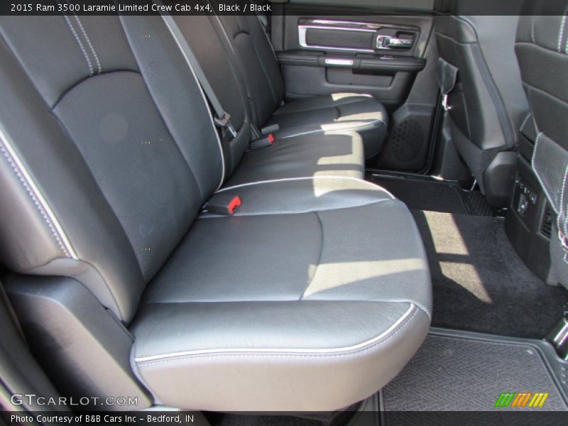 Rear Seat of 2015 3500 Laramie Limited Crew Cab 4x4
