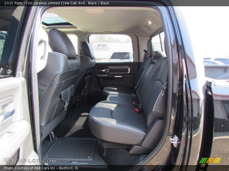Rear Seat of 2015 3500 Laramie Limited Crew Cab 4x4