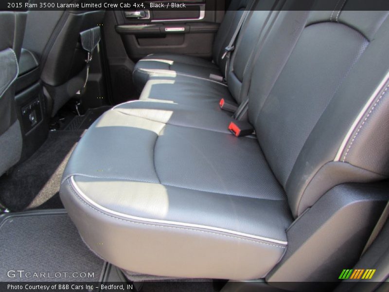 Rear Seat of 2015 3500 Laramie Limited Crew Cab 4x4