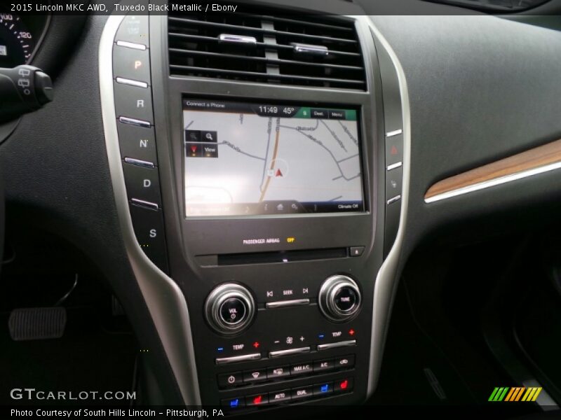 Controls of 2015 MKC AWD