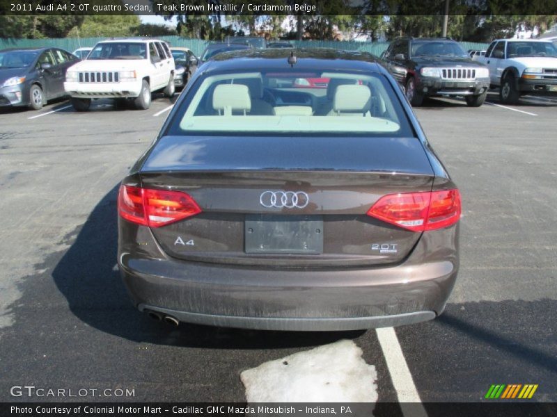 Teak Brown Metallic / Cardamom Beige 2011 Audi A4 2.0T quattro Sedan