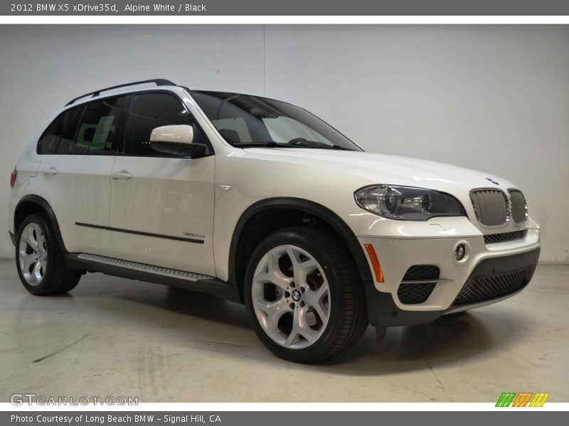 Alpine White / Black 2012 BMW X5 xDrive35d