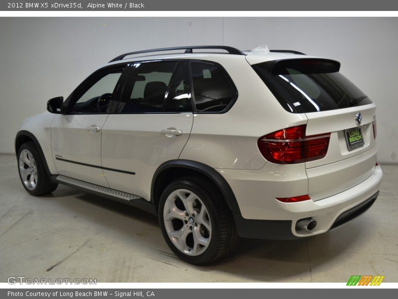 Alpine White / Black 2012 BMW X5 xDrive35d
