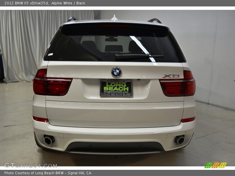 Alpine White / Black 2012 BMW X5 xDrive35d