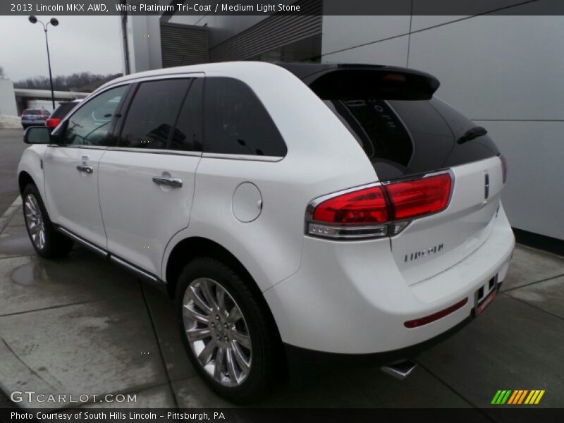 White Platinum Tri-Coat / Medium Light Stone 2013 Lincoln MKX AWD