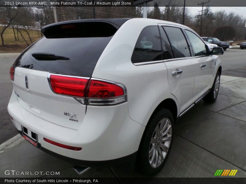 White Platinum Tri-Coat / Medium Light Stone 2013 Lincoln MKX AWD