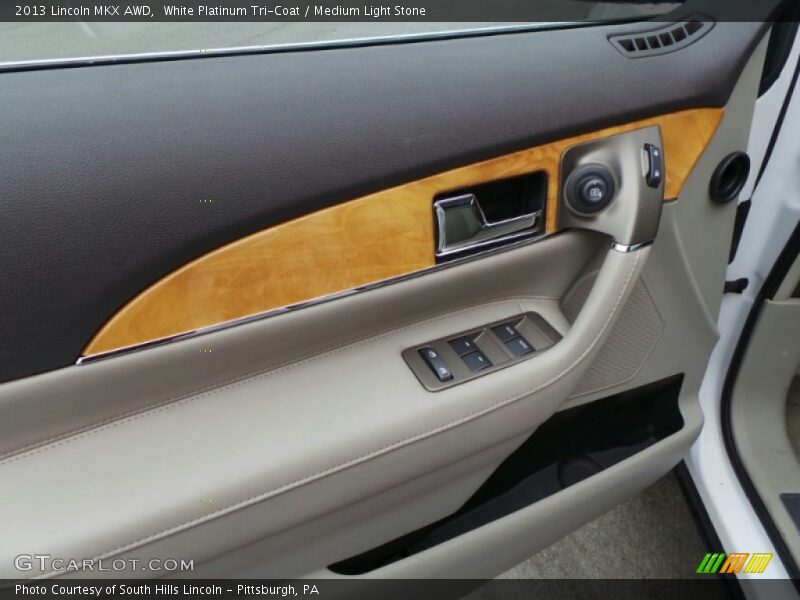 White Platinum Tri-Coat / Medium Light Stone 2013 Lincoln MKX AWD