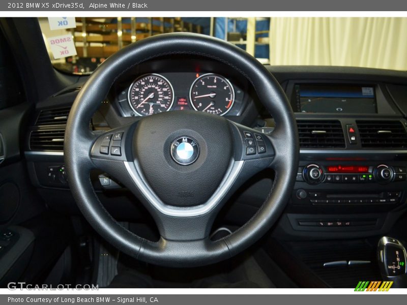 Alpine White / Black 2012 BMW X5 xDrive35d
